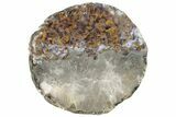 Polished Banded Agate Nodule Pair - Agouim, Morocco #187165-2